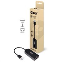 Club3D Adaptér USB 3.2 Gen 1 Typ A na RJ45 2.5Gb, 24cm