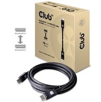 Club3D Kabel certifikovaný DisplayPort 1.4, HBR3, 8K60Hz (M/M), 3m, 28 AWG