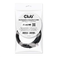 Club3D Kabel Mini DisplayPort na DisplayPort 1.2 4K60Hz UHD obousměrný, (M/M), 2m