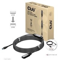 Club3D Kabel USB 3.2 Gen1 Active Repeater Cable M/F 28AWG, 10m