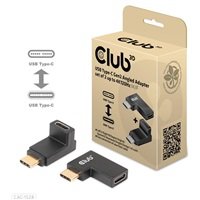 Club3D set adapterů USB-C Gen2 angled adapter set of 2, 4K120Hz, 240W, (M/F)