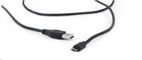 GEMBIRD Kabel MicroUSB oboustranný univerzální konektor, 1,8m, černý