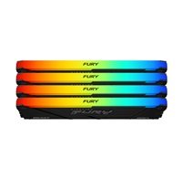 KINGSTON DIMM DDR4 128GB (Kit of 4) 2666MT/s CL16 FURY Beast RGB