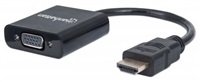 MANHATTAN převodník z HDMI na VGA (HDMI Male to VGA Female, black, Polybag)