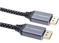 PREMIUMCORD Kabel DisplayPort 1.4 přípojný kabel, kovové a zlacené konektory, 1m