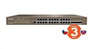 Tenda TEG5328P-24-410W - L3 managed Gigabit PoE AT Switch, 24x PoE AF/AT 10/100/1000Mbps, 4xSFP 1Gbps