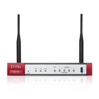 Zyxel USG FLEX 50 Series, 10/100/1000, 1*WAN, 4*LAN/DMZ ports, WiFi 6 AX1800, 1*USB (device only)