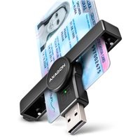 AXAGON CRE-SMPA, USB-A PocketReader čtečka kontaktních karet Smart card (eObčanka)