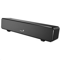 GENIUS repro USB SoundBar 100/ drátový/ 6W/ USB/ 3,5" jack/ černý