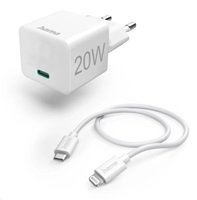 Hama set: rychlá USB nabíječka USB-C PD 20 W + kabel USB-C Lightning 1 m