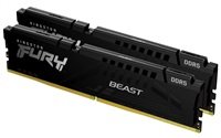 KINGSTON DIMM DDR5 16GB (Kit of 2) 6000MT/s CL30 ECC FURY Beast XMP Černá