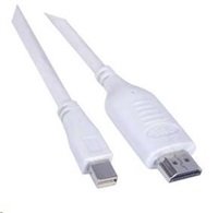 PREMIUMCORD Kabel Mini DisplayPort - HDMI 3m, bílý