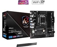 ASRock MB Sc LGA1700 B760M PG LIGHTNING WIFI, Intel B760, 4xDDR5, 1xDP, 1xHDMI, WiFi, mATX