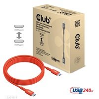 Club3D kabel USB-C, Oboustranný USB-IF Certifikovaný data kabel, Data 480Mb,PD 240W(48V/5A) EPR M/M 2m