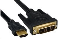 PREMIUMCORD Kabel HDMI - DVI 10m (M/M, zlacené kontakty, stíněný)