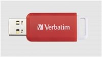 VERBATIM Flash Disk 16GB DataBar USB 2.0 Drive, červená