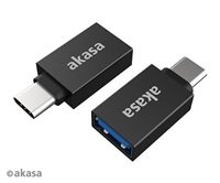 AKASA adaptér USB3.1 Gen2 Type-A na Type-C (F/M), 2ks v balení