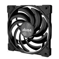 AKASA ventilátor ALUCIA XS12 (Hadal Black Edition), 12cm fan