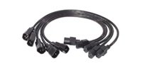 APC Power Cord Kit, 10A, 100-230V, 2', (5) C13 to C14