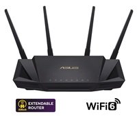 ASUS RT-AX58U V2 (AX3000) WiFi 6 Extendable Router, AiMesh, 4G/5G Mobile Tethering