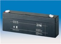 Baterie - CTM CT 12-2,1 (12V/2,1Ah - Faston 187), životnost 5let