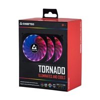 CHIEFTEC RGB větrák TORNADO CF-3012-RGB