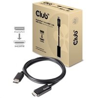 Club3D Adaptér aktivní DisplayPort 1.4 na HDMI 2.0b HDR (M/M), 2m