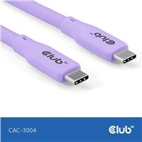 Club3D Kabel USB-C 4.0, 20Gbps, 4K60Hz, PD 240W, 2m, fialová