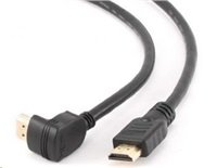 GEMBIRD Kabel HDMI - HDMI 1.8m, 90° konektor (v1.4, M/M, zlacené kontakty, úhlový, stíněný)