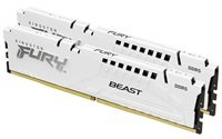 KINGSTON DIMM DDR5 32GB (Kit of 2) 6000MT/s CL30 ECC FURY Beast EXPO Bílá