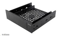 AKASA montážní kit  pro 3,5" HDD do 5,25" pozice, 1x 3,5" nebo 2,5" HDD/SSD, plastový, černý