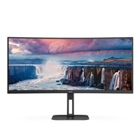 AOC MT VA LCD WLED 34" CU34V5C/BK - VA panel, 3440x1440, HDMI, DP, USB, USB-C, nast. vyska, repro, zakriven, rozbalen