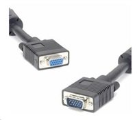 PREMIUMCORD Kabel VGA prodlužovací 20m (HD15M/F, dvojité stínění, feritová jádra)