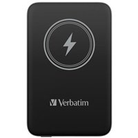 VERBATIM Powerbanka Charge 'n' Go, Magnetická, 10000 mAh, USB-C, Černá