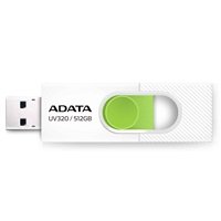 ADATA Flash Disk 512GB UV320, USB 3.2, bílo-zelená