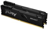 KINGSTON DIMM DDR4 8GB (Kit of 2) 2666MT/s CL16 FURY Beast Černá