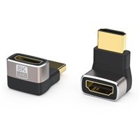 PREMIUMCORD Adaptér spojka 8K HDMI A - HDMI A, F/M, zahnutá do pravého úhlu 90°