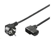 PREMIUMCORD Kabel napájecí 230V 3m úhlový 90st