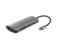 TRUST dokovací stanice DALYX, 7-in-1, USB-C, HDMI, 2x USB 1x USB-C, RJ-45 LAN