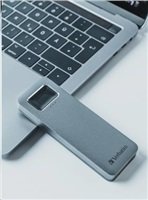 VERBATIM externí SSD 512GB, Executive Fingerprint Secure SSD, USB 3.2 Gen 1/USB-C, (W:356 MB/s, R:344 MB/s), šedá