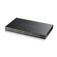 Zyxel GS2220-50HP 50-port L2 Managed Gigabit PoE Switch, 44x gigabit RJ45, 4x gigabit RJ45/SFP, 2x SFP, PoE 375W