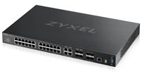 Zyxel XGS4600-32 L3 Managed Switch, 28x gigabit RJ45, 4x 10G SFP+, stackable, dual PSU