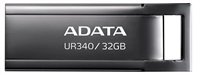 ADATA Flash Disk 32GB UR340, USB 3.2 Dash Drive, kov lesklá černá