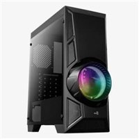 AEROCOOL skříň AeroEngine RGB, Mid tower, 1x USB 3.0, 2x USB 2.0, 2x audio, bez zdroje