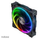 AKASA ventilátor SOHO AR14, 14cm ARGB PWM fan with advanced blade design