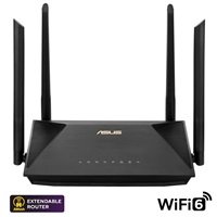 ASUS RT-AX53U UK (AX1800) WiFi 6 Extendable Router, AiMesh, 4G/5G Mobile Tethering