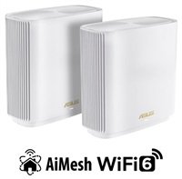 ASUS ZenWifi XT8 v2 2-pack white Wireless AX6600 Wifi 6 Tri-Band Gigabit Mesh system