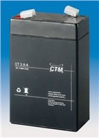 Baterie - CTM CT 6-3 (6V/3Ah - Faston 187), životnost 5let