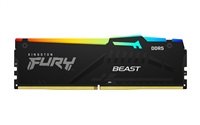 KINGSTON DIMM DDR5 16GB 6000MT/s CL30 Non-ECC FURY Beast RGB XMP, Černá