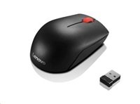 LENOVO myš bezdrátová Essential Compact Wireless Mouse - 1000 DPI, Optical, USB, 3 tlačítka, černá